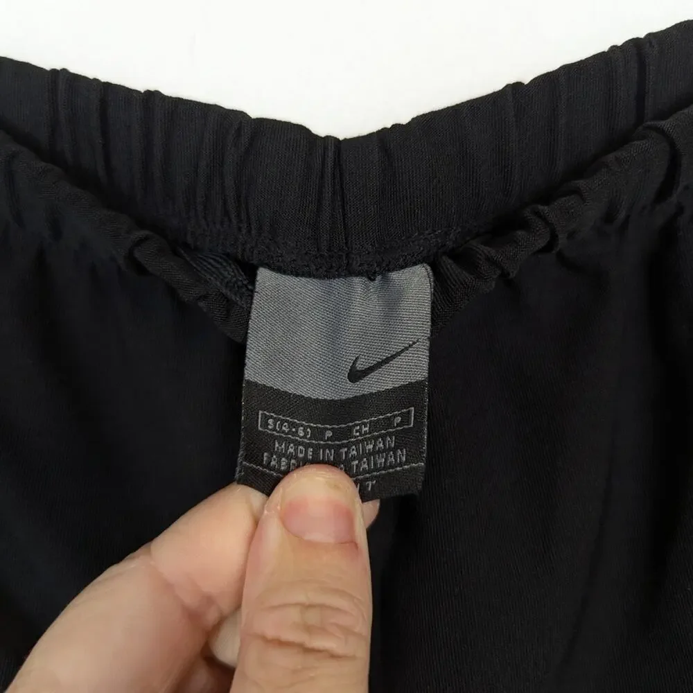 Nike Black Athletic Fit Dry Logo Workout Shorts